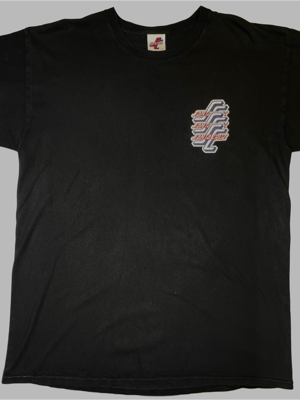 Y2K Santa Cruz Black Short-Sleeve Logo Tee